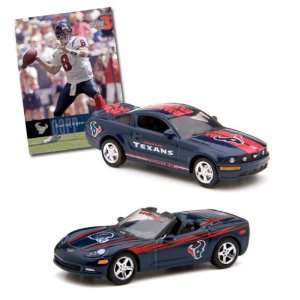  NFL Corvette & Mustang GT with Trading Card Houston Texans 