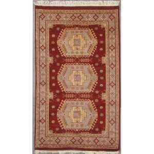  41 x 511 Caucasian Area Rug with Silk & Wool Pile    a 