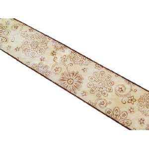   Earth Tone Colored Ribbon with Floral Patterns Arts, Crafts & Sewing