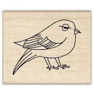  Cute Bird Wood Mounted Rubber Stamp