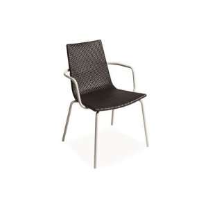 Emu Voila Wicker Arm Stackable Patio Dining Chair: Patio 