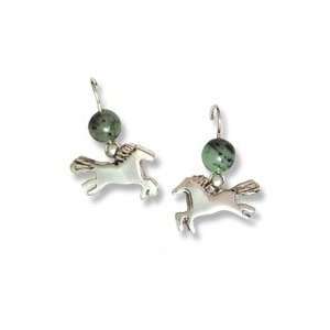  Happy Horse Jade Earrings 