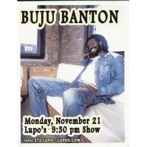  Buju Banton Concert Flyer Providence Lupos