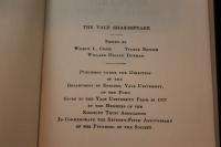 The Yale Shakespeare   Copyright 1919 *Good Shape*  