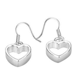  925 Silver Fashion Trendy Cute Heart Earrings: Everything 