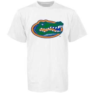  Florida Gators White Big Logo T shirt: Sports & Outdoors
