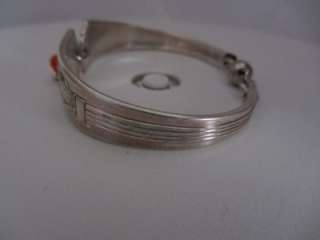 Vintage Silver Plated Spoon Bracelet  Antique Magnetic Clasp 6851 