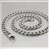   316L Stainless Steel Cool Mens Necklace Diamond Cuban Curb Chain 5M004