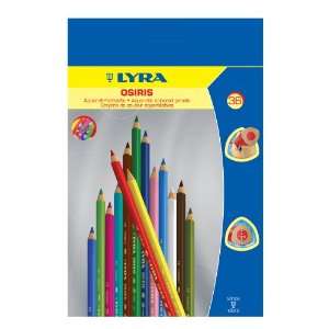 LYRA Osiris Water Soluble Colored Pencils, 3 Millimeter Cores, Set of 