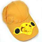 Cooooool Solar Energy Hat/Fan with a Fan  Any 1 of 6 Colors