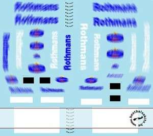 43 FILL IN SPONSOR DECALS for MINICHAMPS WILLIAMS FW18 & FW19  