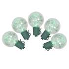   Color Changing Multi Color LED G40 Tinsel Christmas Lights  Green Wire