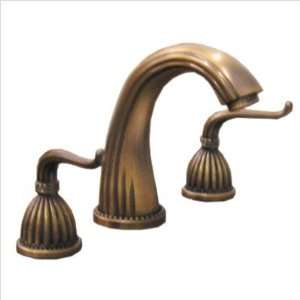   Widespread Bathroom Faucet Finish: Antique Brass: Home Improvement