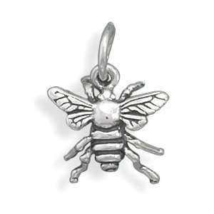  Sterling Silver Charm Pendant Honey Bee 3d Jewelry