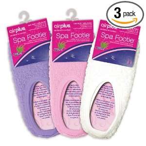  Airplus Spa Footie, Pink, Purple, White, 5.7 Ounce (Pack 