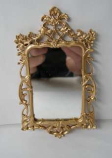 Dollhouse Miniature Gilt Rococo Mirror 4078  