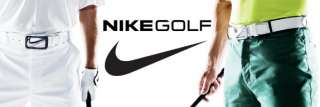 NWT $50 NIKE Silver Swoosh Buckle Golf Belt BLACK  All Sizes  @ 55% 