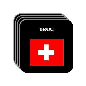 Switzerland   BROC Set of 4 Mini Mousepad Coasters