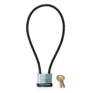  MASTER LOCK 107KADPST Armored Cable Lock,H 14 In,Steel,KA 