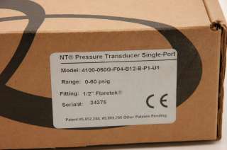 Entegris NT Pressure Transducer Single Port 4100  600 F04 B12 B P1 U1 