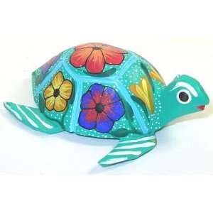  Turtle Oaxacan Wood Carving 4 Inch