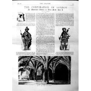   1884 CRYPT GUILDHALL LONDON CROSBY CHURCH BISHOPSGATE