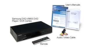 Samsung DVD V9800 VHS Combo VCR HDMI HD Up Conversion 036725607934 