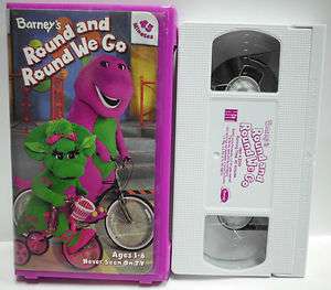 Barney Round and Round We Go VHS Video Tape Childrens Movie Dinosaur 