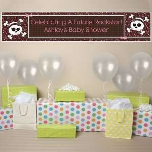 Banner   SkulliciousTM   Baby Girl Skull   Personalized Baby Shower 