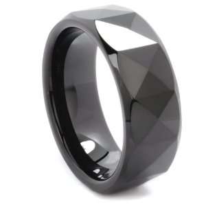   Carbide Wedding Band with Multi Prism Design in Size 10 Jewelry