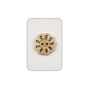  Henna Flower Carved Bone Button   Button from Mission 