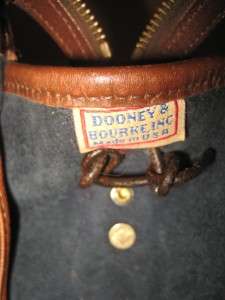 DOONEY & BOURKE Vintage Rare Navy Brown Speedy Convertible Boston 
