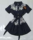 Girls Western Pageant Dress Rodeo queen size small fringe denim 133