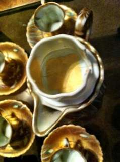 Beautiful Nippon Royal Hinode Gold Chocolate Pot Set! Hand Painted 