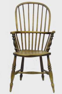 Set 8 Antique English Windsor Armchairs Chairs  