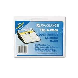  Flip A Week® Desk Calendar with QuickNotes®  Home