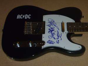 AC DC SIGNED GUITAR X5 ANGUS YOUNG AUTOGRAPHED PROOF  