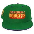   American Needle MLB LA DODGERS FLAT BILL FITTED HAT HULK GREEN 7 5/8