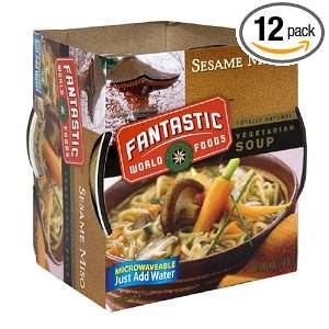 Fantastic Foods Soup Cup, Sesame Miso, 1.4 Ounces (Pack of 12)