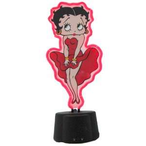 Licensed Glamour Betty Boop Red Neon Sculpture Sign:  Home 