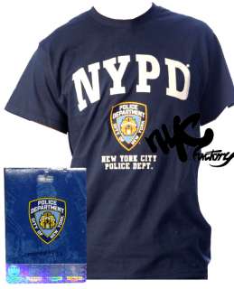 NEW OFFICIAL NYPD POLICE LOGO NAVY T SHIRT TEE MEDIUM M  