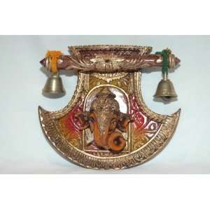  Beautiful 4.75 Inch Wall Hanging Ganesha with decorated 