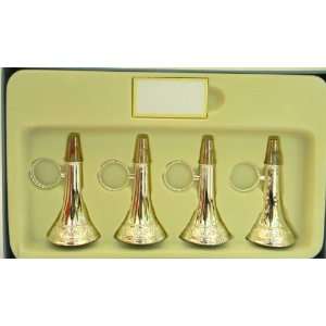 Reed & Barton Noisemaker Horns Silverplated Place Card 