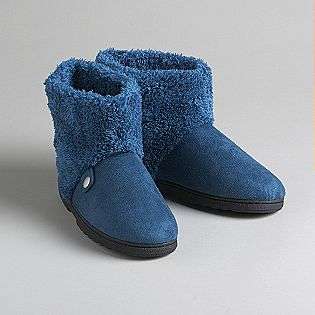   Fleece and Micro Suede Slipper Boots  Isotoner Shoes Womens Slippers