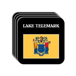 US State Flag   LAKE TELEMARK, New Jersey (NJ) Set of 4 Mini Mousepad 