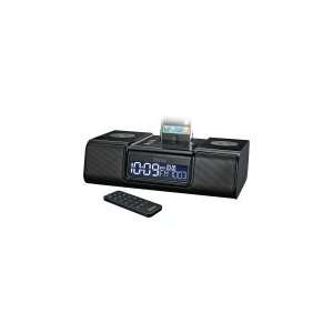   Clock Radio With Audio System For Ipod/Iphone Lcd Display: Electronics