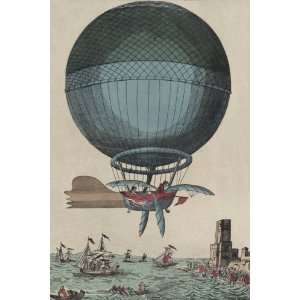  Cross the English Channel in a Balloon 20X30 Poster Paper 