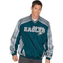 III Philadelphia Eagles Lightweight V Neck Pullover Jacket    