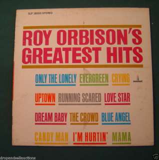 ROY ORBISON GREATEST HITS 1963 RECORD LP 12 VINYL NM  