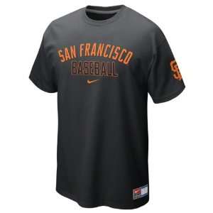  San Francisco Giants Black Nike 2012 Away Practice T Shirt 